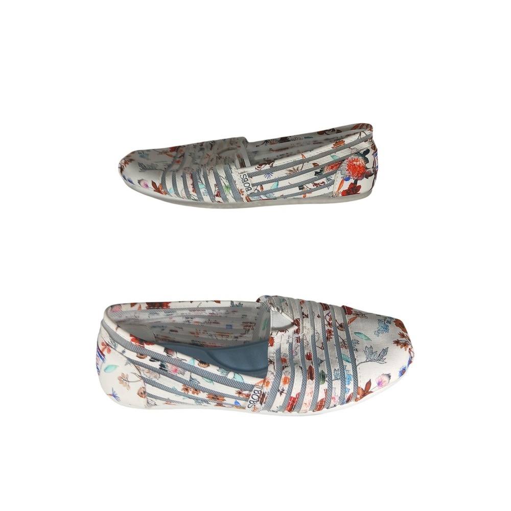 Floral Slip-On Women’s Shoes in White